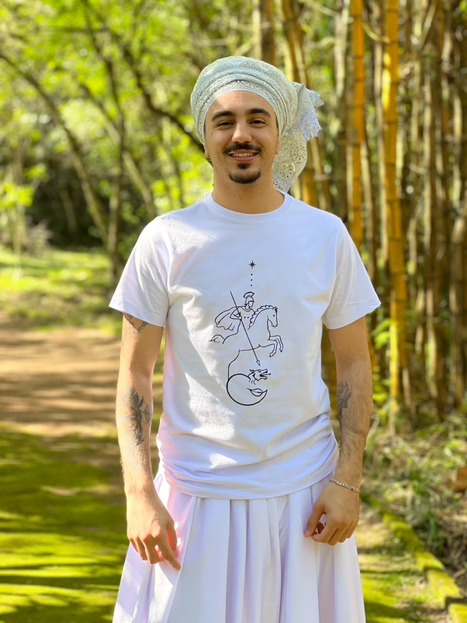 Camiseta São Jorge Branca 016