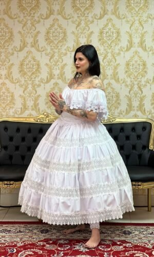 Saia Entremeio Branco 045