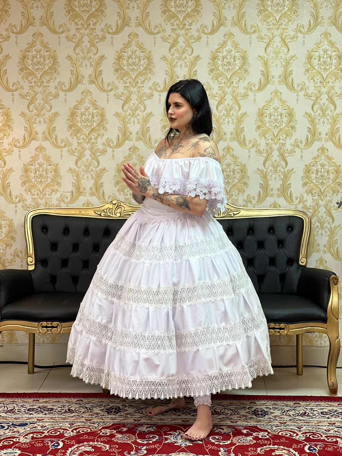 Saia Entremeio Branco 045