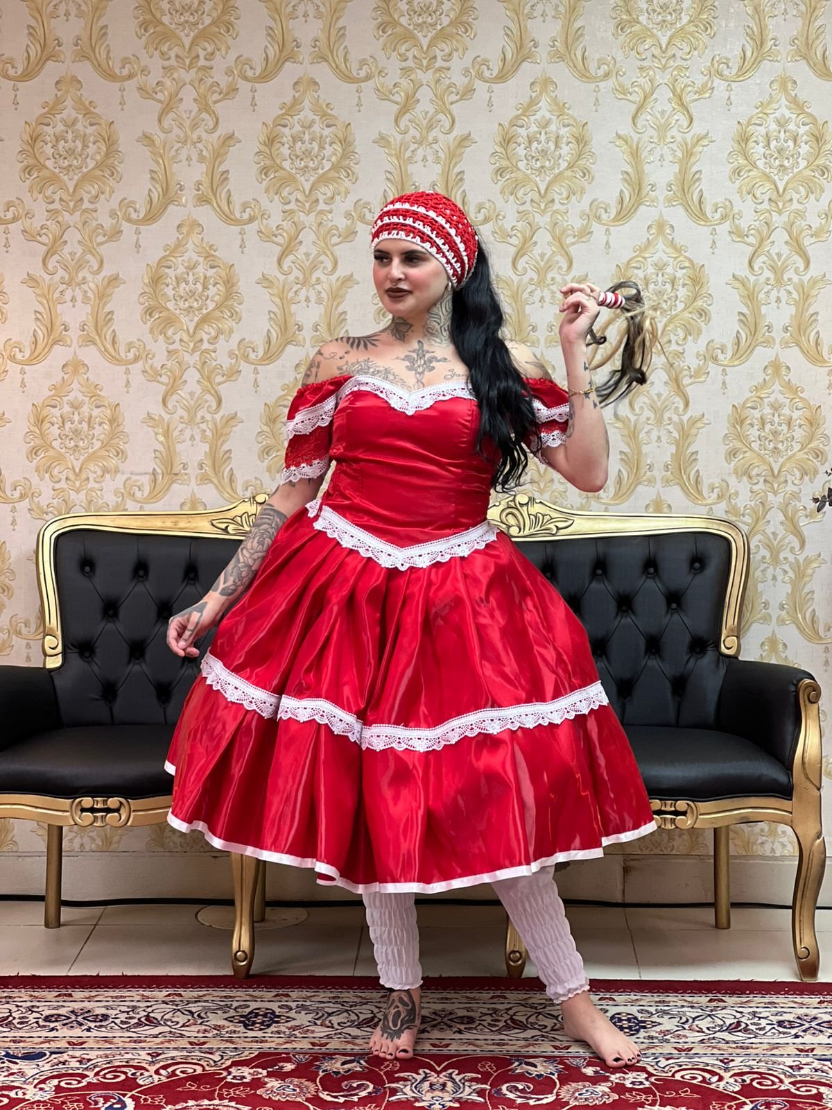 Saia Ilê Vermelho/Branco 109