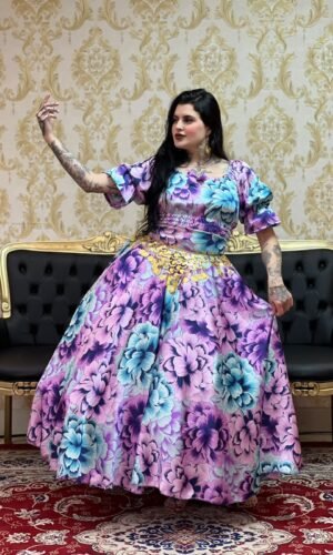 Saia Floral Lilas 8524