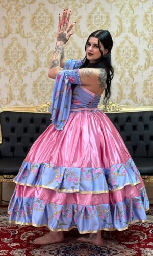 Saia Yasmin Rosa/Azul 8720