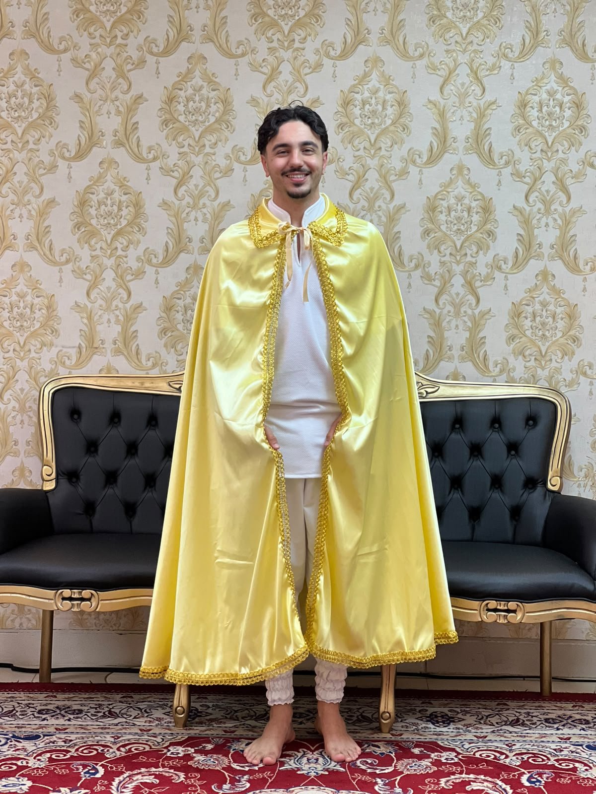 Capa Gola Cetim Amarelo/Dou 37