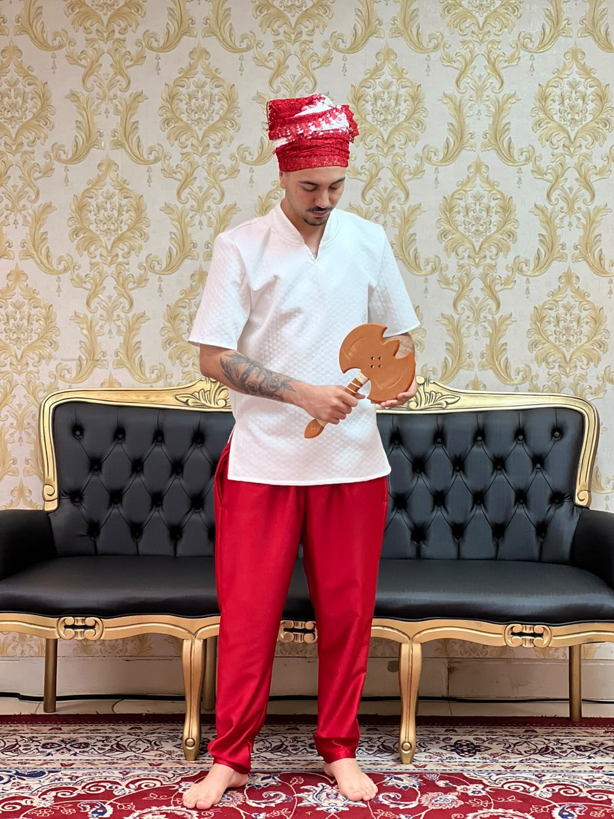 Calça Crepe com Bolso Verm 101