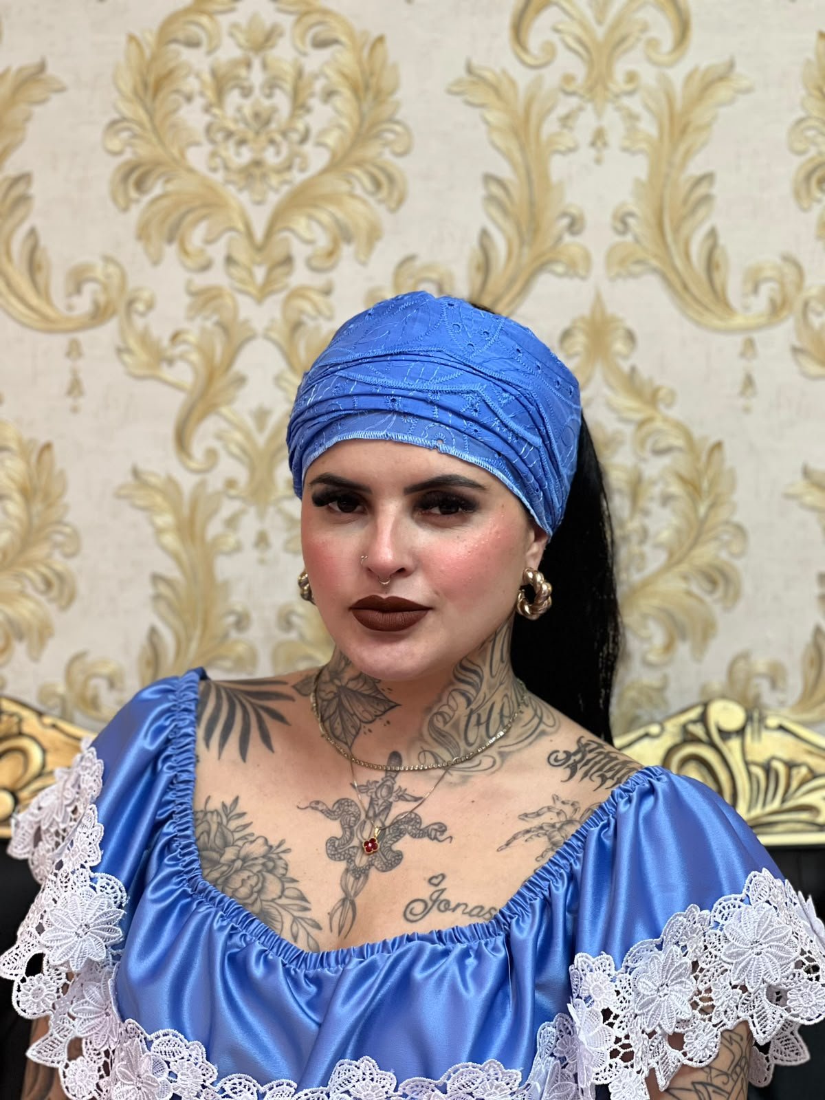 Faixa Broderi Azul 3063