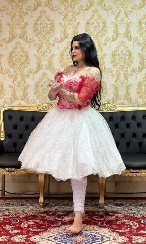 Saia Pérola Curta Branca 091