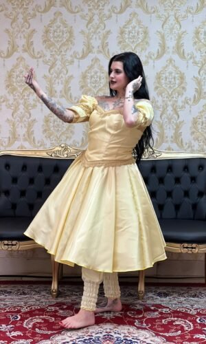 Saia Zibeline Curta Amarelo 313
