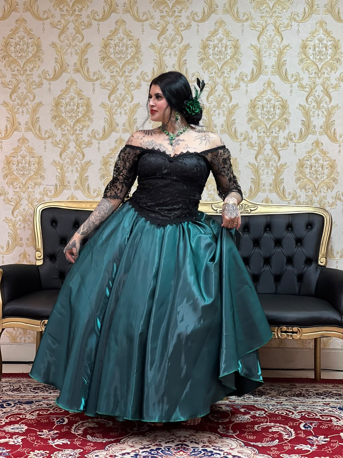 Saia Zibeline Longa Verde 660