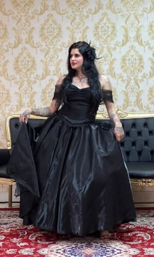 Saia Zibeline Longa Preto 2218
