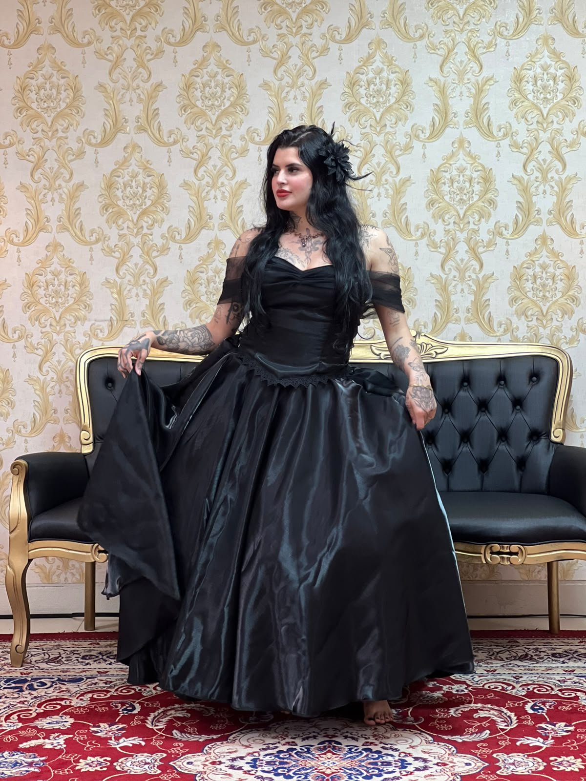 Saia Zibeline Longa Preto 2218