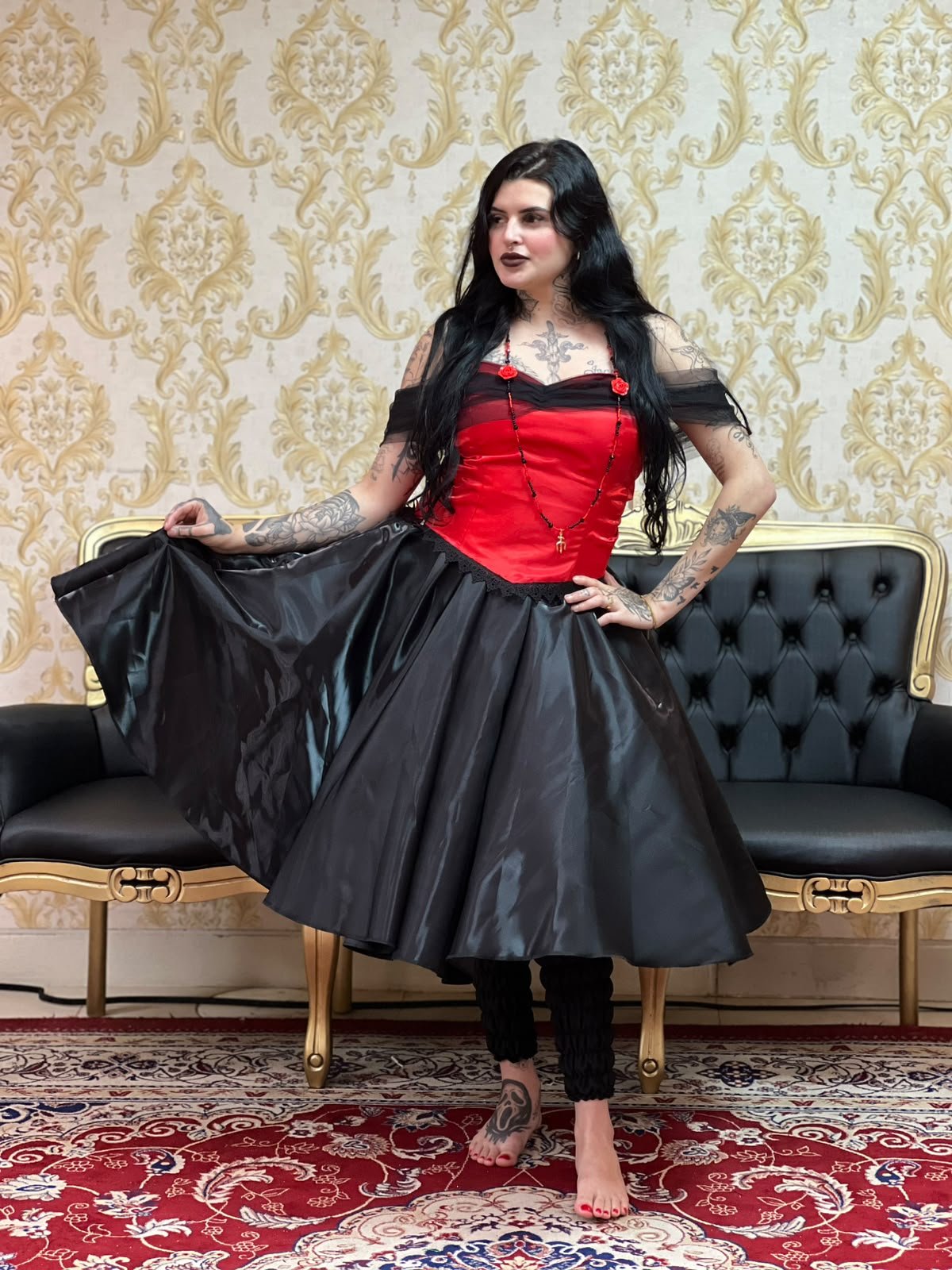 Saia Zibeline Curta Preto 2269